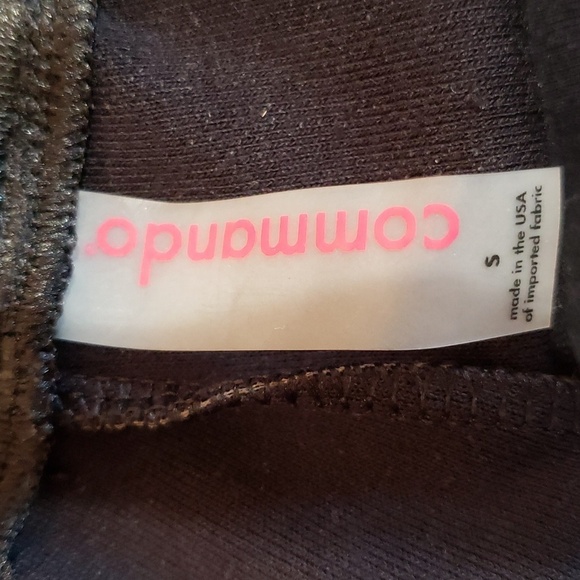 Commando Black Pull On Faux Leather Jogger Pants Size S - Picture 5 of 6